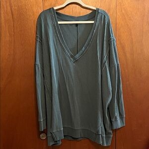 Torrid green oversized top